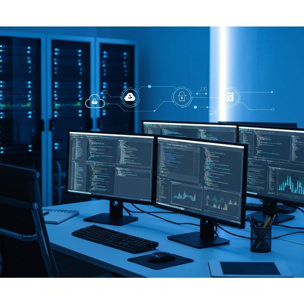 Modern technology workspace